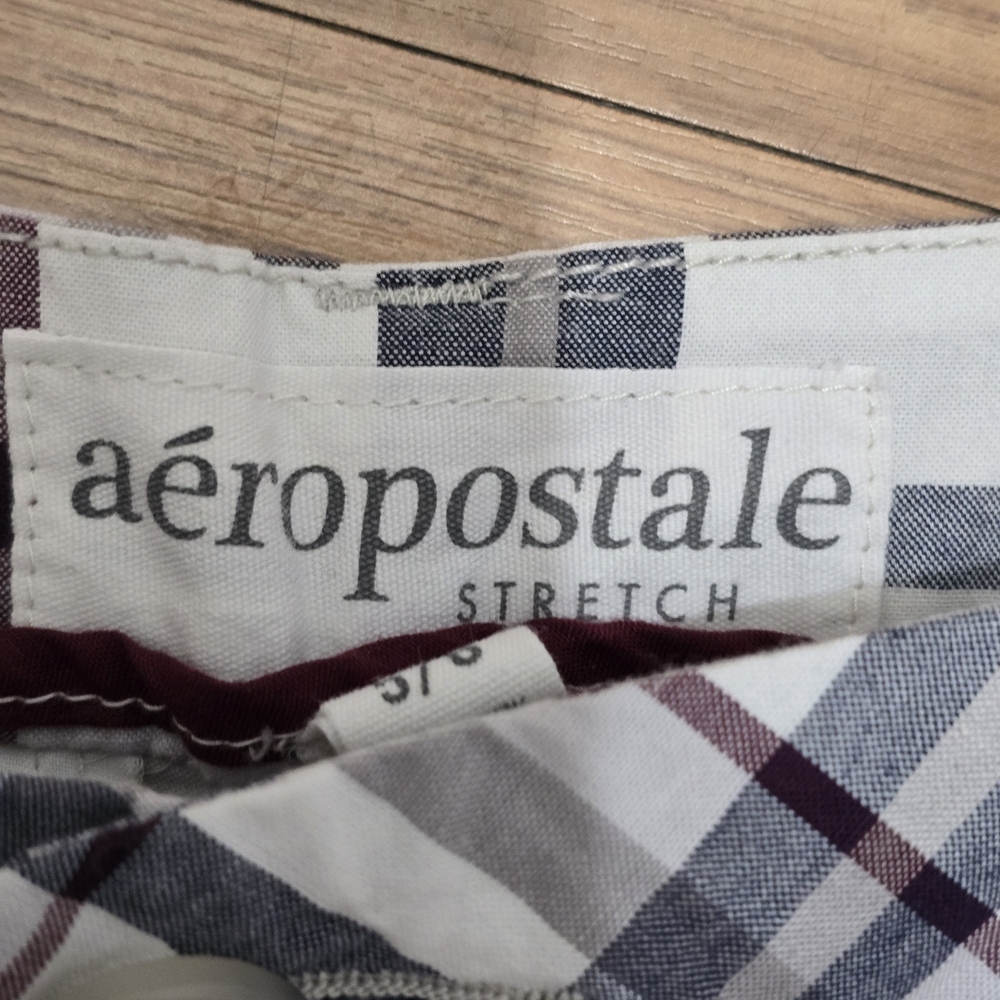 Aeropostale Stretch Womens Bermuda Plaid Shorts - Picture 4 of 5